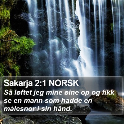 Sakarja 2:1 NORSK Bible Verse Image