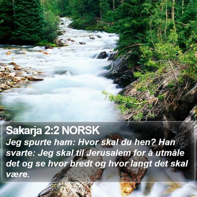 Sakarja 2:2 NORSK Bible Verse Image