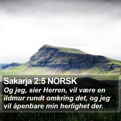 Sakarja 2:5 NORSK Bible Verse Image