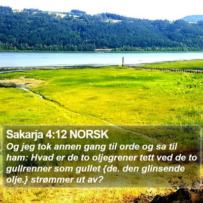 Sakarja 4:12 NORSK Bible Verse Image