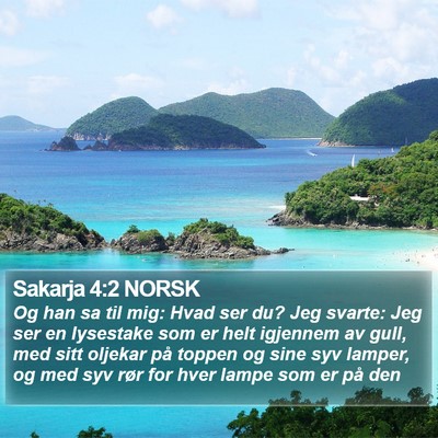 Sakarja 4:2 NORSK Bible Verse Image