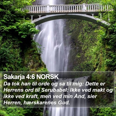 Sakarja 4:6 NORSK Bible Verse Image