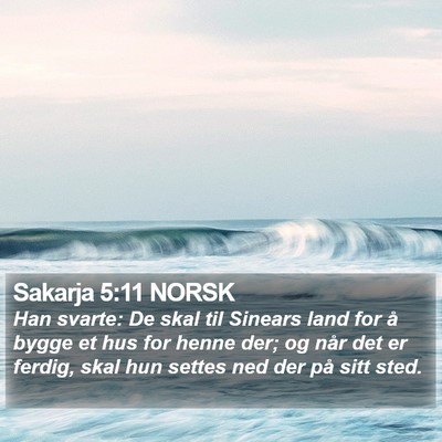 Sakarja 5:11 NORSK Bible Verse Image