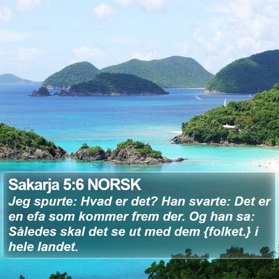 Sakarja 5:6 NORSK Bible Verse Image