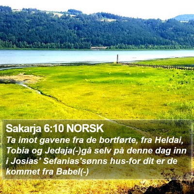Sakarja 6:10 NORSK Bible Verse Image