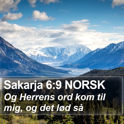 Sakarja 6:9 NORSK Bible Verse Image
