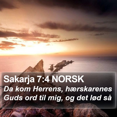 Sakarja 7:4 NORSK Bible Verse Image
