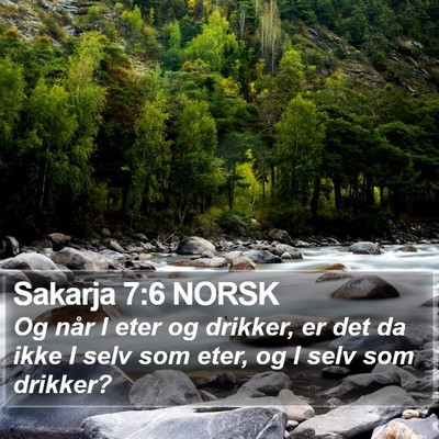 Sakarja 7:6 NORSK Bible Verse Image