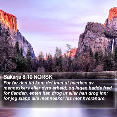 Sakarja 8:10 NORSK Bible Verse Image
