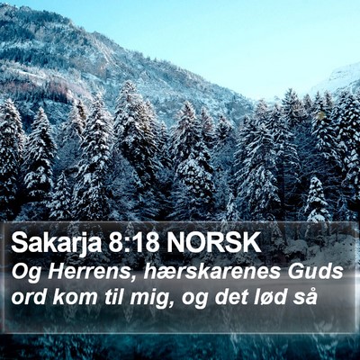 Sakarja 8:18 NORSK Bible Verse Image