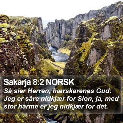Sakarja 8:2 NORSK Bible Verse Image