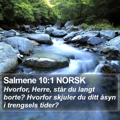 Salmene 10:1 NORSK Bible Verse Image