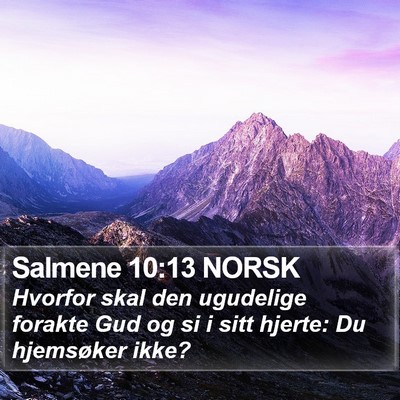 Salmene 10:13 NORSK Bible Verse Image
