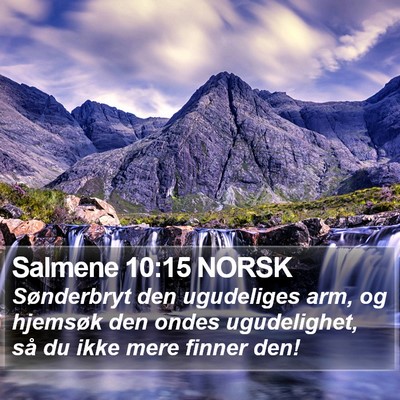 Salmene 10:15 NORSK Bible Verse Image