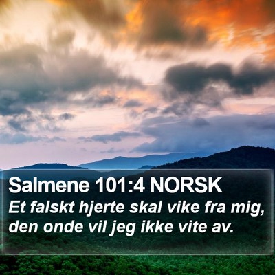 Salmene 101:4 NORSK Bible Verse Image