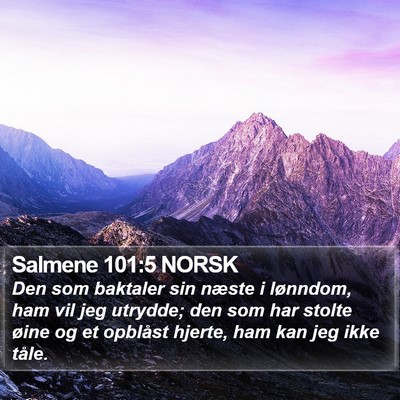 Salmene 101:5 NORSK Bible Verse Image