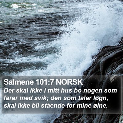 Salmene 101:7 NORSK Bible Verse Image