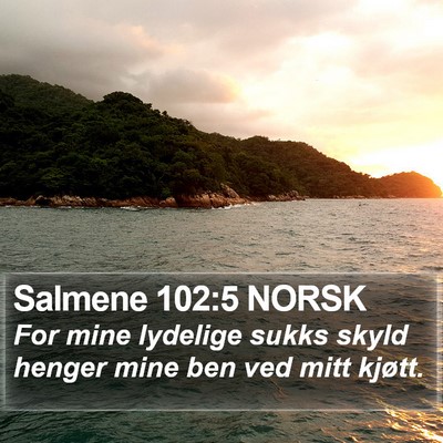 Salmene 102:5 NORSK Bible Verse Image