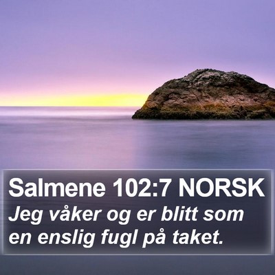 Salmene 102:7 NORSK Bible Verse Image