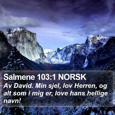 Salmene 103:1 NORSK Bible Verse Image