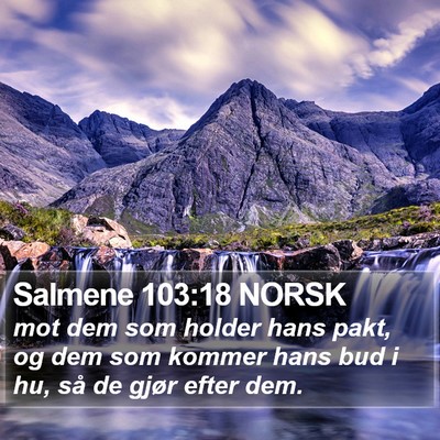 Salmene 103:18 NORSK Bible Verse Image