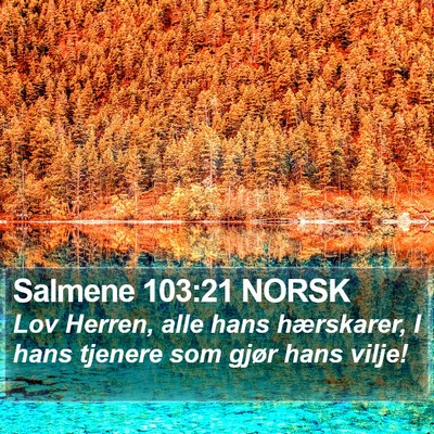 Salmene 103:21 NORSK Bible Verse Image