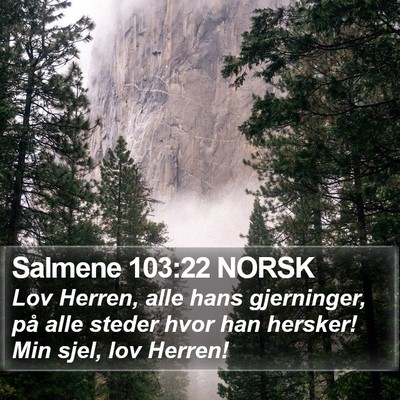 Salmene 103:22 NORSK Bible Verse Image