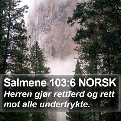 Salmene 103:6 NORSK Bible Verse Image