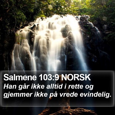 Salmene 103:9 NORSK Bible Verse Image