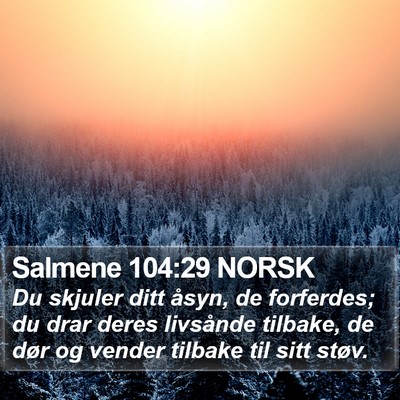 Salmene 104:29 NORSK Bible Verse Image