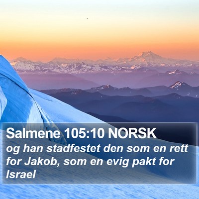Salmene 105:10 NORSK Bible Verse Image
