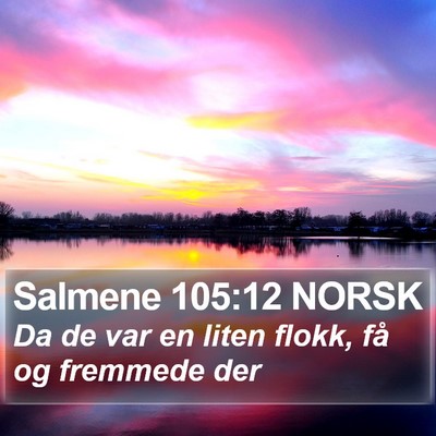 Salmene 105:12 NORSK Bible Verse Image