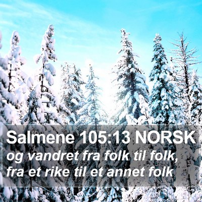 Salmene 105:13 NORSK Bible Verse Image