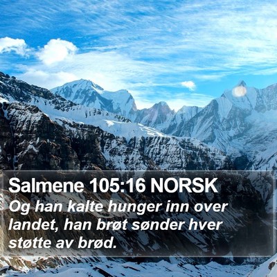 Salmene 105:16 NORSK Bible Verse Image