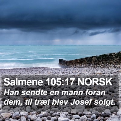 Salmene 105:17 NORSK Bible Verse Image