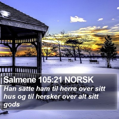 Salmene 105:21 NORSK Bible Verse Image