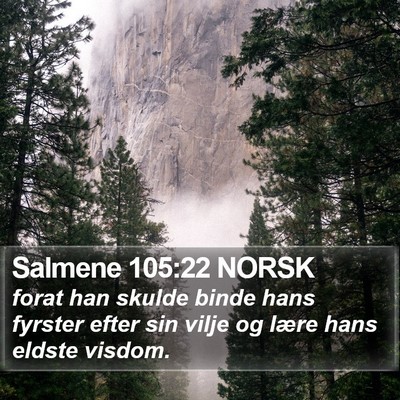 Salmene 105:22 NORSK Bible Verse Image