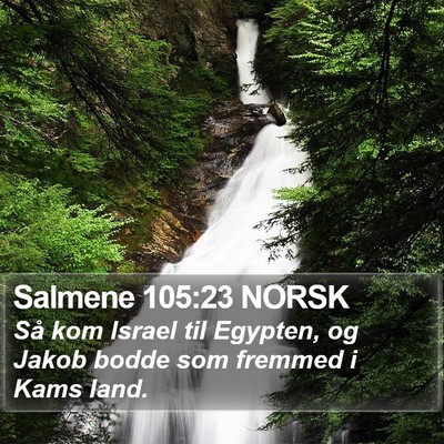 Salmene 105:23 NORSK Bible Verse Image