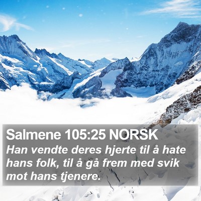 Salmene 105:25 NORSK Bible Verse Image