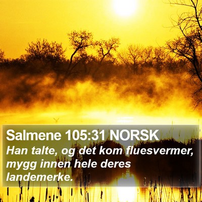 Salmene 105:31 NORSK Bible Verse Image