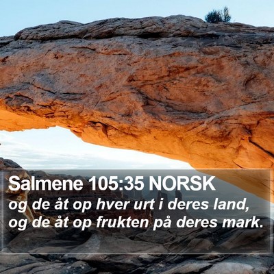Salmene 105:35 NORSK Bible Verse Image