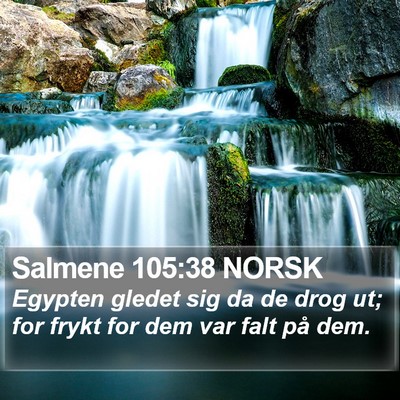 Salmene 105:38 NORSK Bible Verse Image