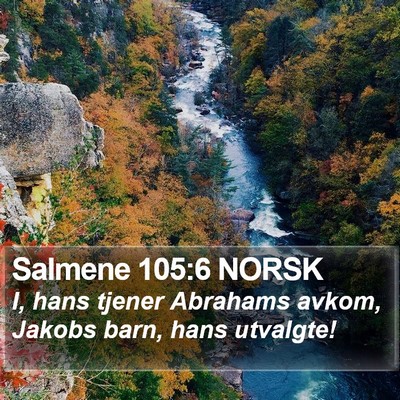 Salmene 105:6 NORSK Bible Verse Image