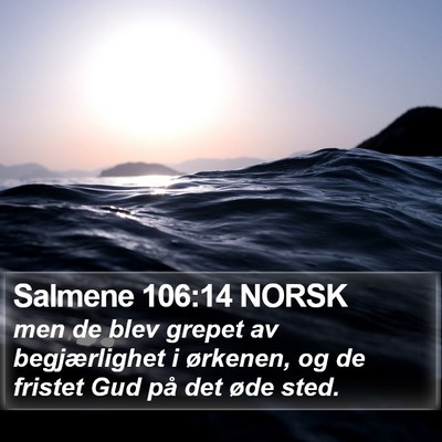 Salmene 106:14 NORSK Bible Verse Image