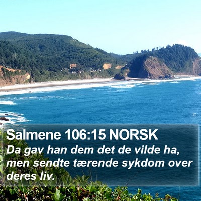 Salmene 106:15 NORSK Bible Verse Image