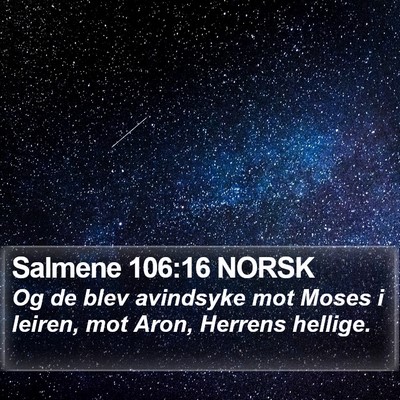 Salmene 106:16 NORSK Bible Verse Image