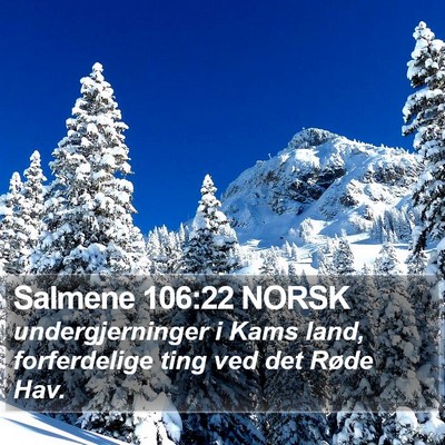 Salmene 106:22 NORSK Bible Verse Image