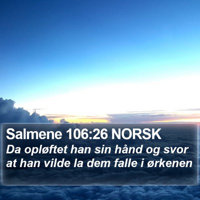 Salmene 106:26 NORSK Bible Verse Image