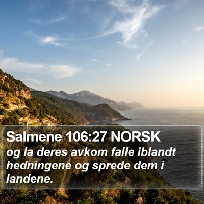 Salmene 106:27 NORSK Bible Verse Image