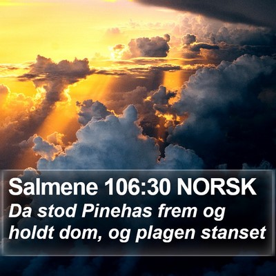 Salmene 106:30 NORSK Bible Verse Image